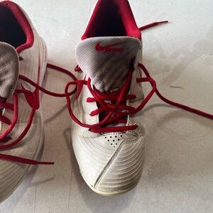 Nike Red and White Sneakers